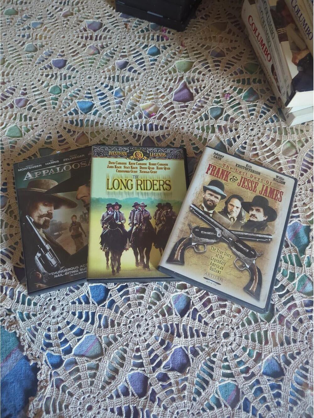 DVD lot of 3 westerns appaloosa jesse james long riders